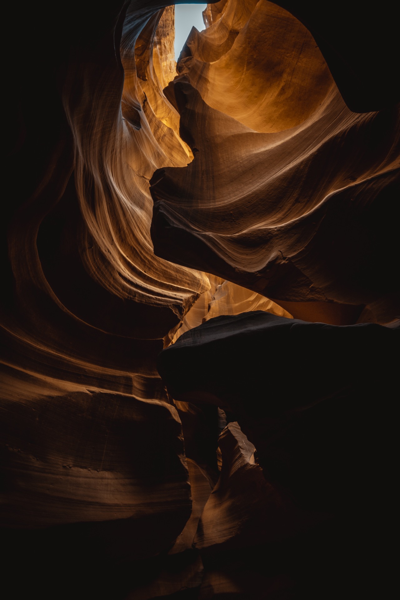 Antelope Canyon light beam